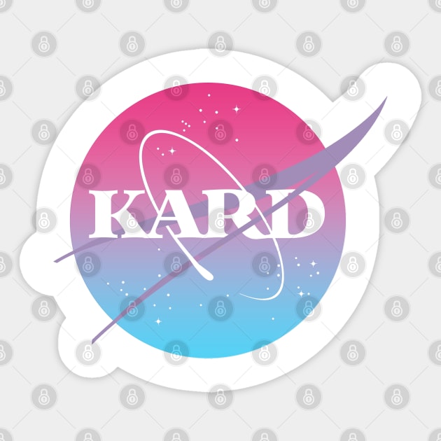 KARD (NASA) Sticker by lovelyday